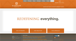 Desktop Screenshot of mcgregorfirm.com