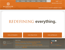 Tablet Screenshot of mcgregorfirm.com